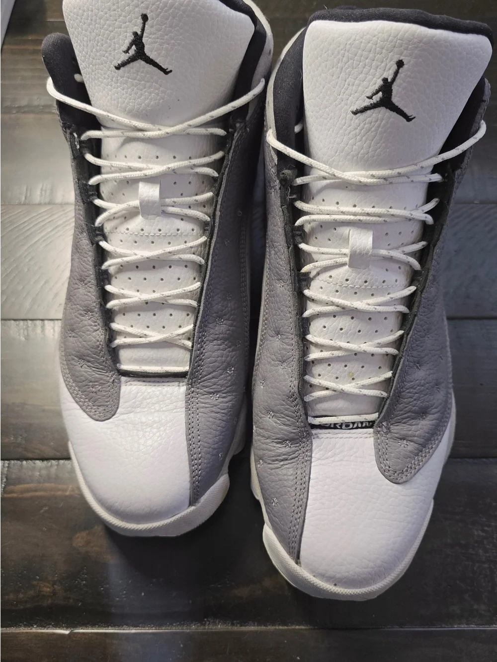 Nike Air Jordan 13 Retro - Gray and White Men's Sneakers
